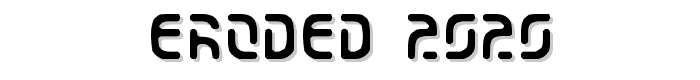 Eroded 2020 font